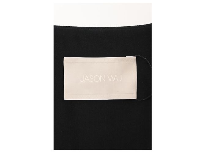 Schwarzer Polyester-Einreiher-Blazer mit Spitzen-Details von Jason Wu - Ansicht 9