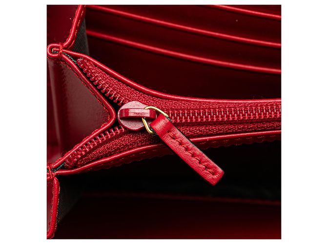 Cartera Gucci Padlock en cadena Guccissima roja - vista 8