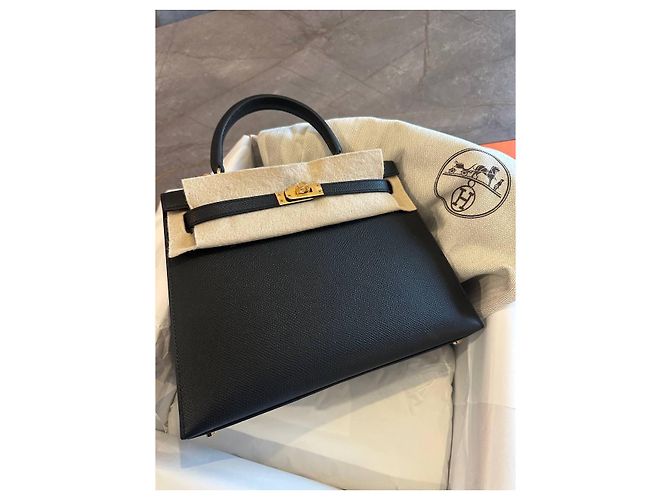 Hermès Kelly 25 epsom Schwarz - Ansicht 2