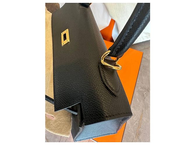 Hermès Kelly 25 epsom Schwarz - Ansicht 8
