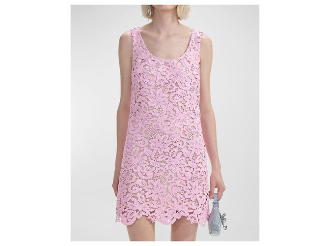 Self portrait PINKER BLUMENSPITZE MINI-KLEID - Ansicht 4
