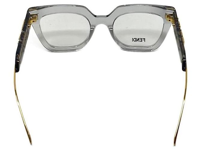 Fendi Fendigraphy Brille Cat Eye Gold Acetat FE500651 - Ansicht 10
