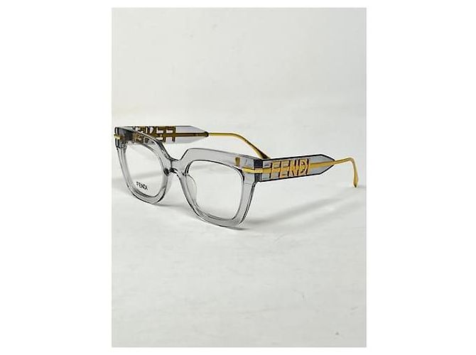 Fendi Fendigraphy Brille Cat Eye Gold Acetat FE500651 - Ansicht 6