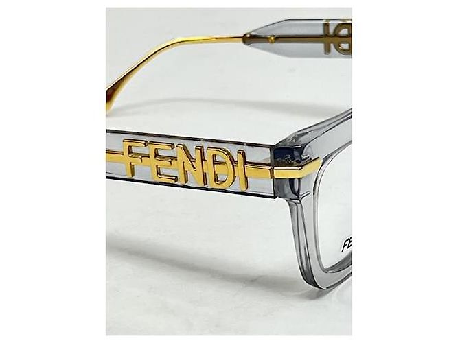 Fendi Fendigraphy Brille Cat Eye Gold Acetat FE500651 - Ansicht 7