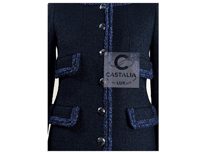 Chanel Ikonische schwarze Tweedjacke von Keira Knightley - Ansicht 9