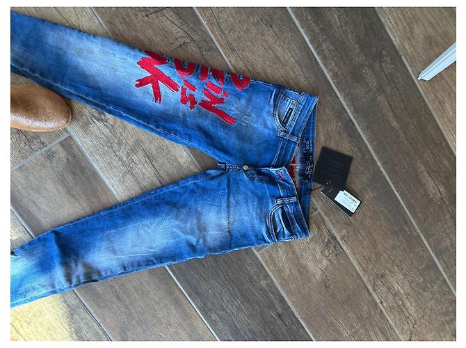 Pantaloni 3.1 Phillip Lim Amnesia Blu Navy Cotone - vista 5