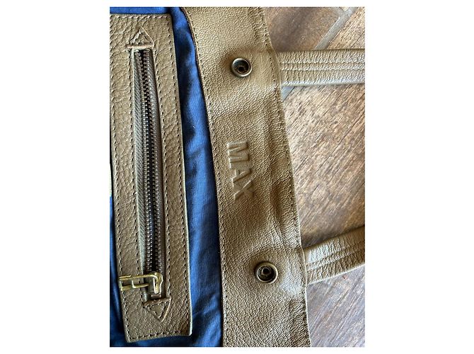 Borsa Jerome Dreyfuss MAX in pelle kaki Cachi - vista 3