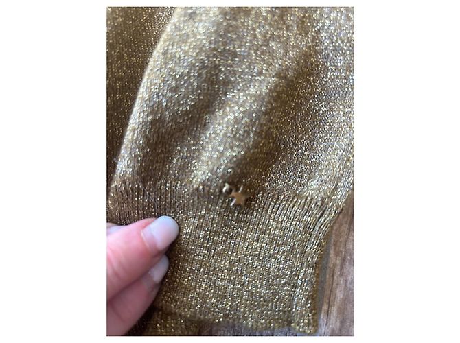 Des Petits Hauts Arango Maglieria in Cotone Oro D'oro - vista 5