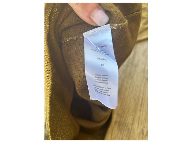 Des Petits Hauts Arango Maglieria in Cotone Oro D'oro - vista 6