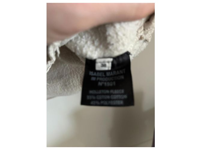 Isabel Marant Etoile Malha de algodão cor eggshell M Fora de branco - vista 5