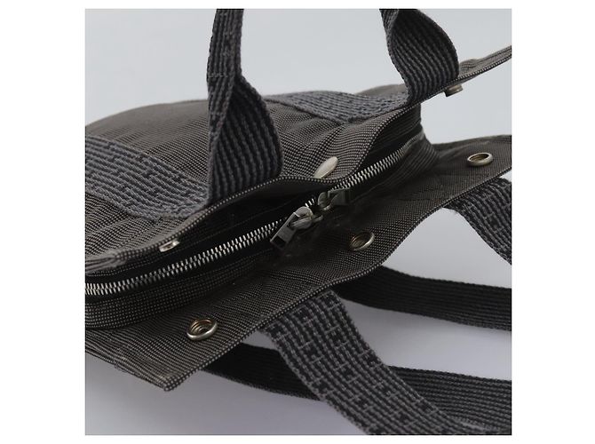 Hermès HERMES Herbag A Dos PM Rucksack aus Canvas Grau Auth BD163 Braun - Ansicht 6