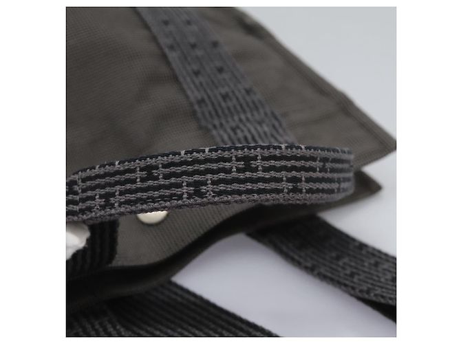 Hermès HERMES Herbag A Dos PM Rucksack aus Canvas Grau Auth BD163 Braun - Ansicht 7