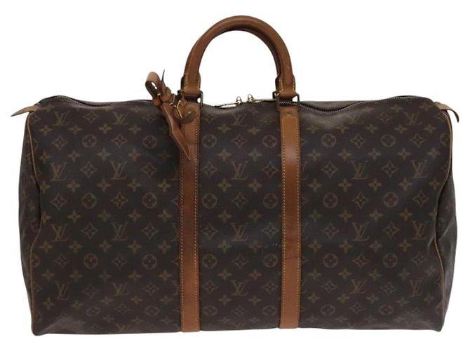 LOUIS VUITTON Monogram Keepall 55 Borsa Boston M41424 LV Auth EC040 Monogramma - vista 13