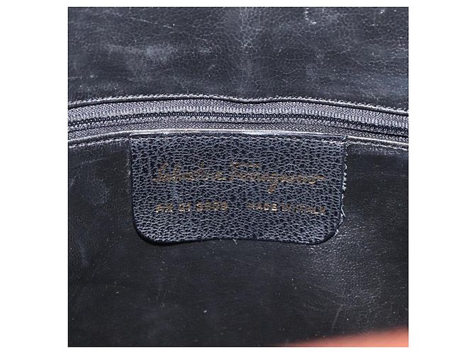 Borsa a Spalla Salvatore Ferragamo in Pelle Marrone Oro Auth bs22078 D'oro - vista 12