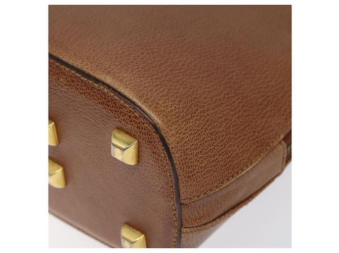 Borsa a Spalla Salvatore Ferragamo in Pelle Marrone Oro Auth bs22078 D'oro - vista 14