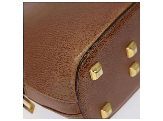 Borsa a Spalla Salvatore Ferragamo in Pelle Marrone Oro Auth bs22078 D'oro - vista 15