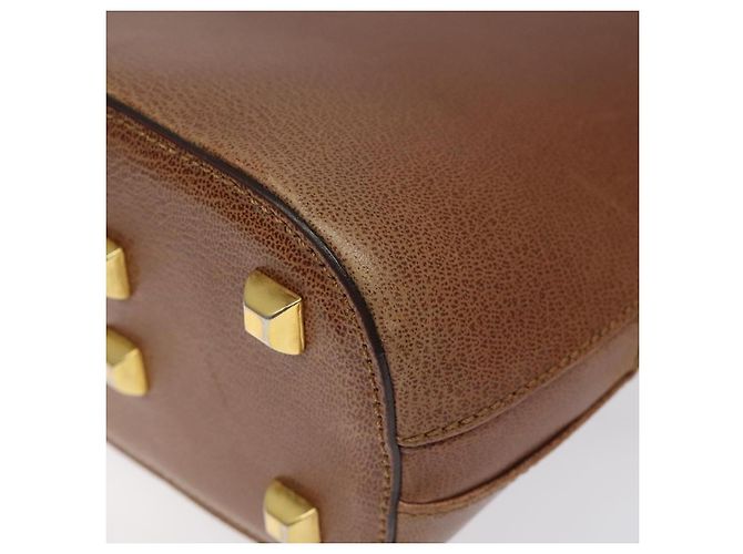Borsa a Spalla Salvatore Ferragamo in Pelle Marrone Oro Auth bs22078 D'oro - vista 16