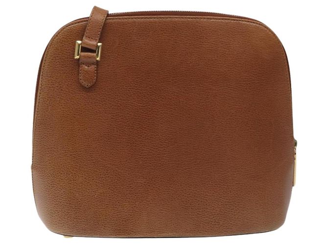 Borsa a Spalla Salvatore Ferragamo in Pelle Marrone Oro Auth bs22078 D'oro - vista 2