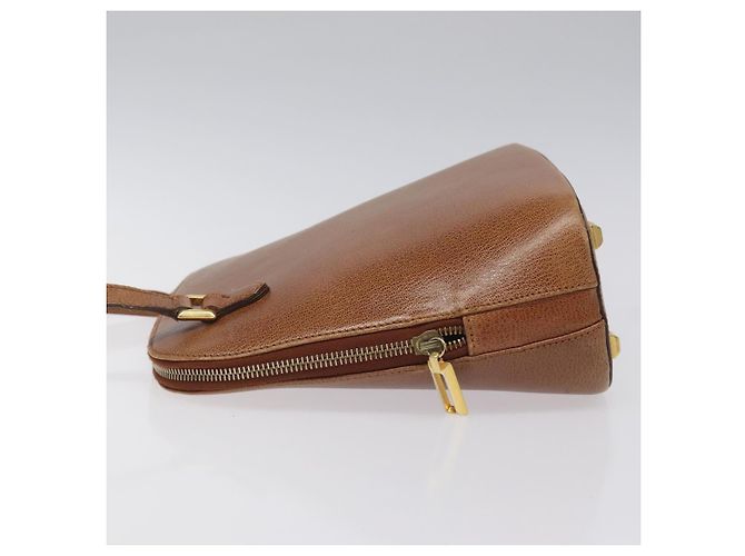 Borsa a Spalla Salvatore Ferragamo in Pelle Marrone Oro Auth bs22078 D'oro - vista 4