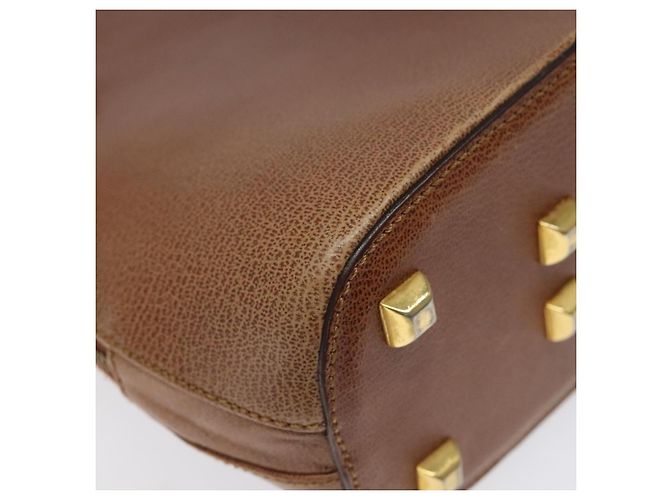 Borsa a Spalla Salvatore Ferragamo in Pelle Marrone Oro Auth bs22078 D'oro - vista 9
