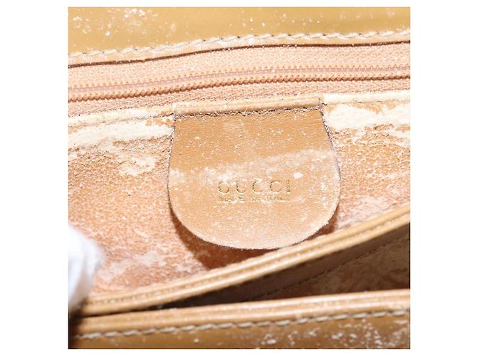 Borsa a Spalla GG Canvas Gucci Beige Oro Auth ac3606 D'oro - vista 21