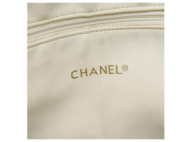Borsa a spalla con catena CHANEL in tela rossa oro CC Auth 114940 Rosso D'oro - vista 17
