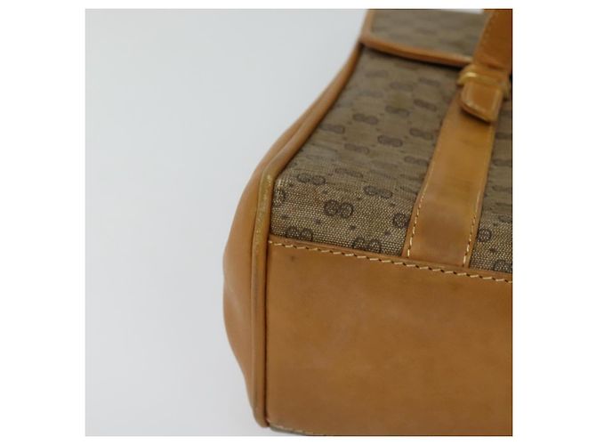 GUCCI Micro GG Supreme Handtasche aus PVC-Leder Beige Gold 000 984 4857 Auth ep7571 Golden - Ansicht 14