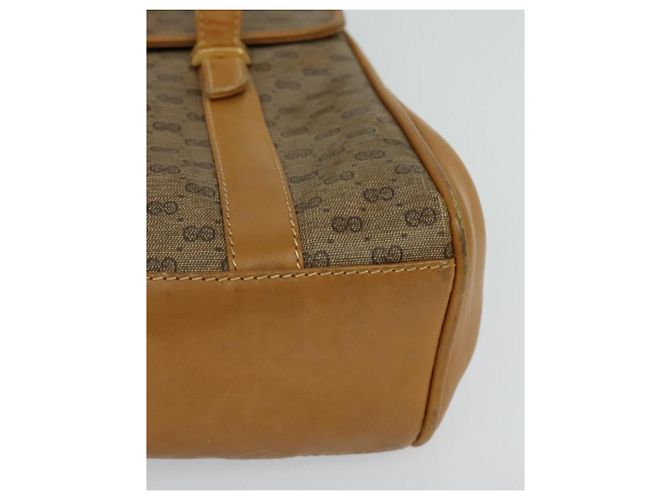 GUCCI Micro GG Supreme Handtasche aus PVC-Leder Beige Gold 000 984 4857 Auth ep7571 Golden - Ansicht 15