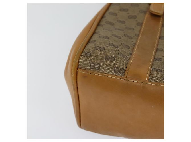 GUCCI Micro GG Supreme Handtasche aus PVC-Leder Beige Gold 000 984 4857 Auth ep7571 Golden - Ansicht 16