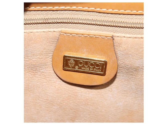 GUCCI Micro GG Supreme Handtasche aus PVC-Leder Beige Gold 000 984 4857 Auth ep7571 Golden - Ansicht 18