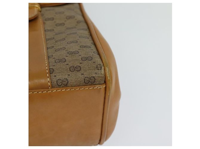GUCCI Micro GG Supreme Handtasche aus PVC-Leder Beige Gold 000 984 4857 Auth ep7571 Golden - Ansicht 9