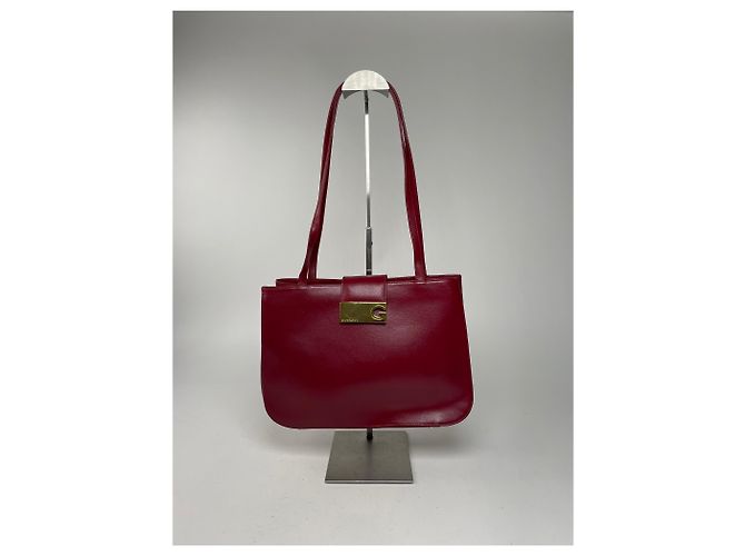 Vintage Givenchy Whip Leather Shopper Bag Red - view 14