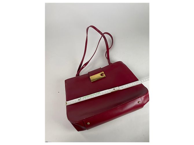 Vintage Givenchy Whip Leather Shopper Bag Red - view 3