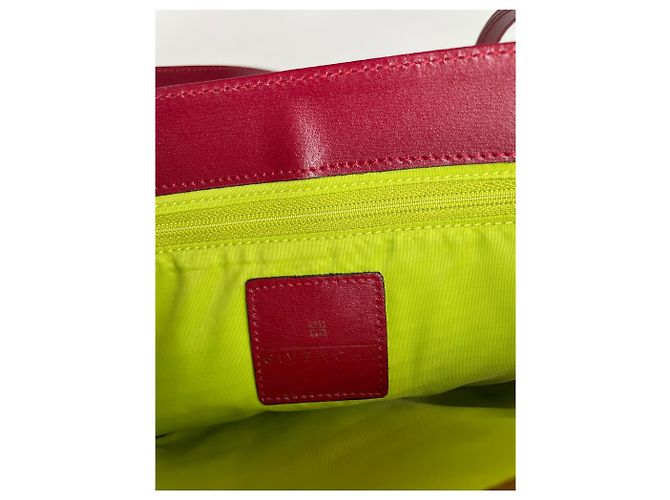Vintage Givenchy Whip Leather Shopper Bag Red - view 6