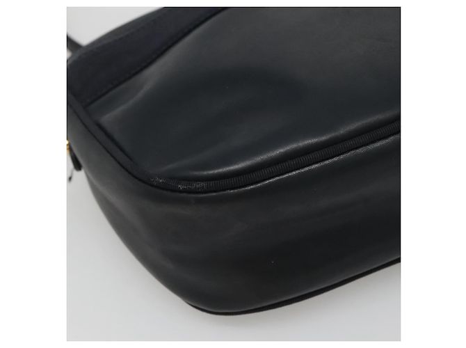 Borsa a Spalla Vala in Pelle Blu Navy Oro di Salvatore Ferragamo Auth bs22996 D'oro - vista 14
