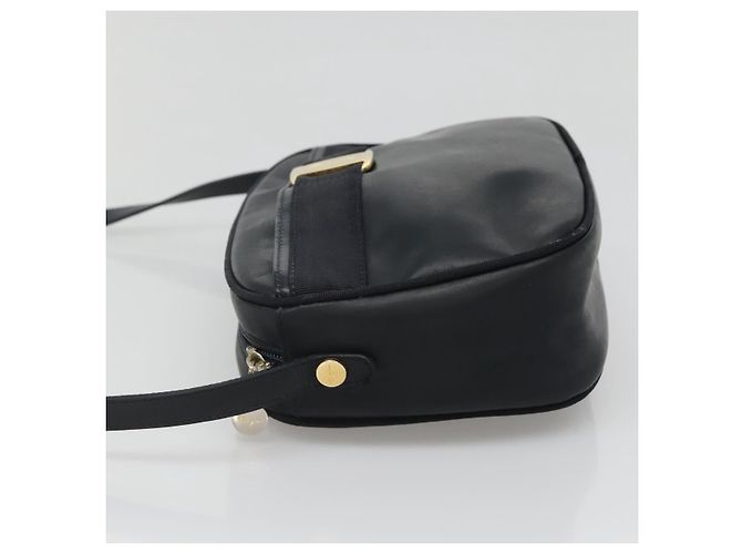 Borsa a Spalla Vala in Pelle Blu Navy Oro di Salvatore Ferragamo Auth bs22996 D'oro - vista 4