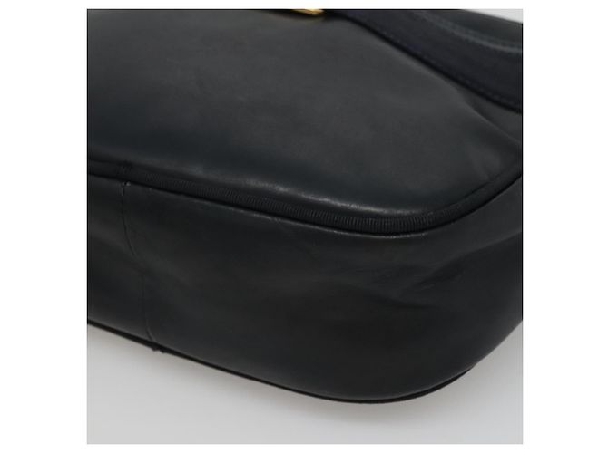 Borsa a Spalla Vala in Pelle Blu Navy Oro di Salvatore Ferragamo Auth bs22996 D'oro - vista 9
