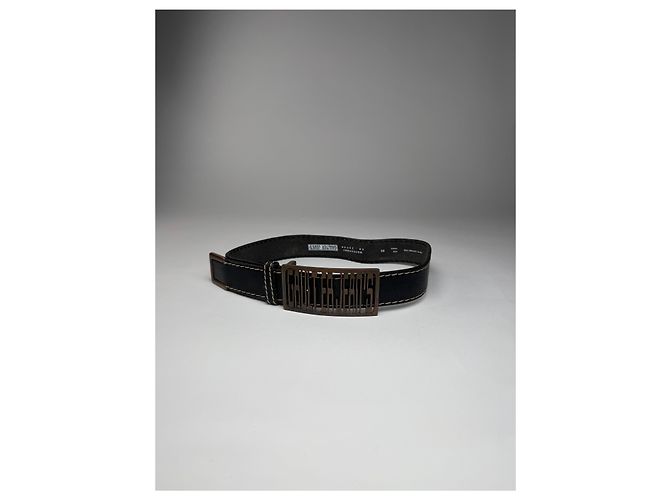Vintage Jean Paul Gaultier Ledergürtel braun - Ansicht 10