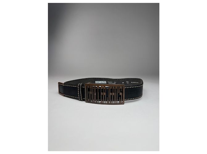 Vintage Jean Paul Gaultier Ledergürtel braun - Ansicht 6