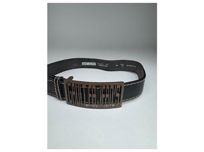 Vintage Jean Paul Gaultier Ledergürtel braun - Ansicht 8