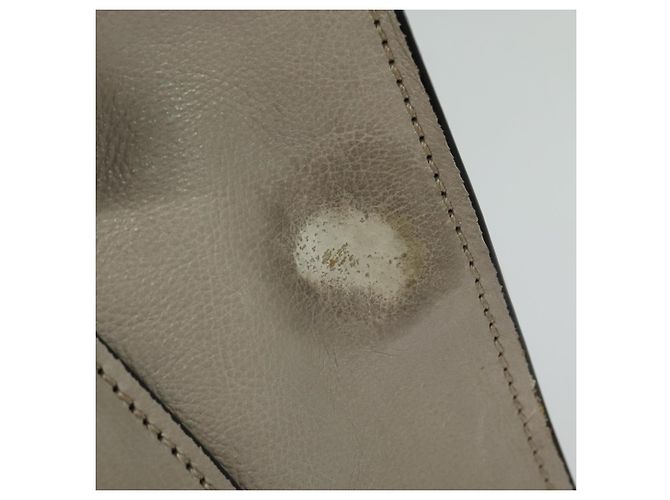 PRADA Borsa a mano in pelle 2 vie Beige Argento Auth am7940 - vista 2