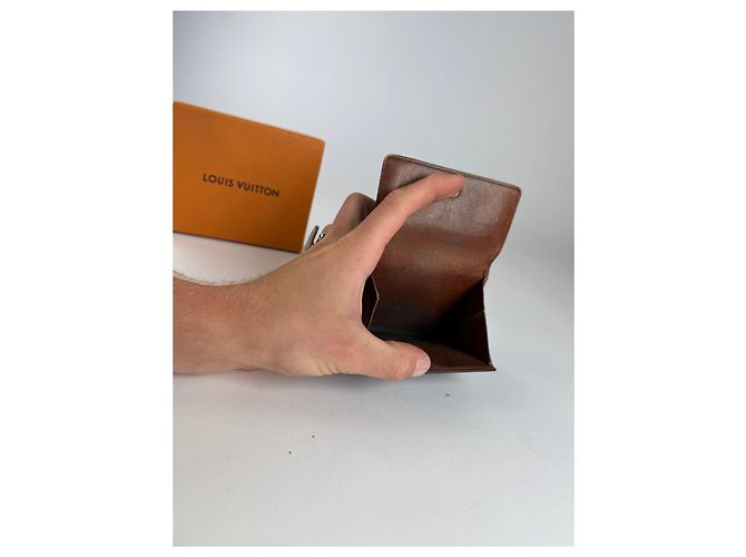 Vintage Louis Vuitton Monogram Dauphine monogram leather wallet Brown - view 10