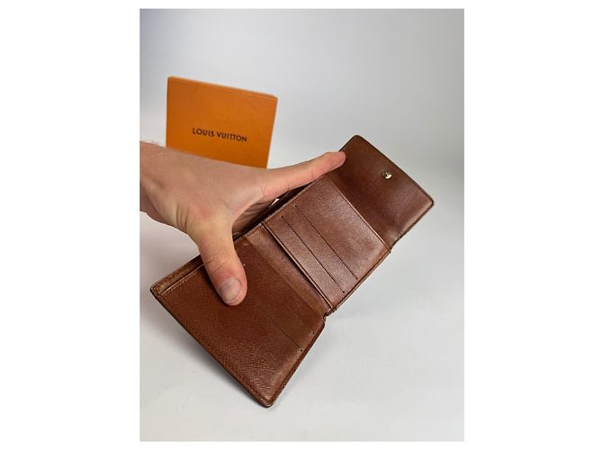 Vintage Louis Vuitton Monogram Dauphine monogram leather wallet Brown - view 3