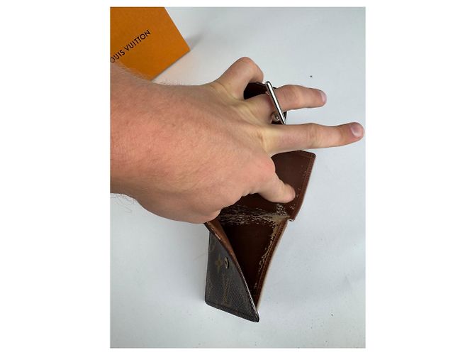 Vintage Louis Vuitton Monogram Dauphine monogram leather wallet Brown - view 4
