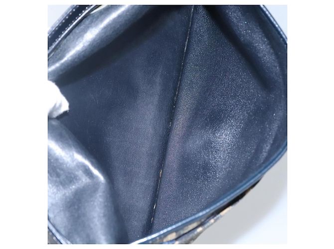 Borsa a spalla in tela Trotter Christian Dior blu navy Auth KD091 - vista 11