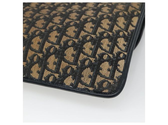 Borsa a spalla in tela Trotter Christian Dior blu navy Auth KD091 - vista 15