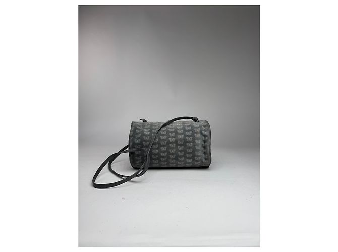 Jodie Vintage Bottega Veneta Wildleder Monogramm Tasche Grau - Ansicht 14