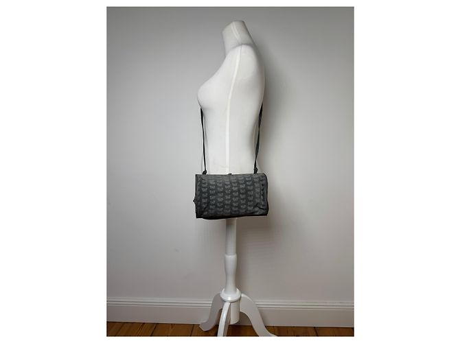 Jodie Vintage Bottega Veneta Wildleder Monogramm Tasche Grau - Ansicht 4