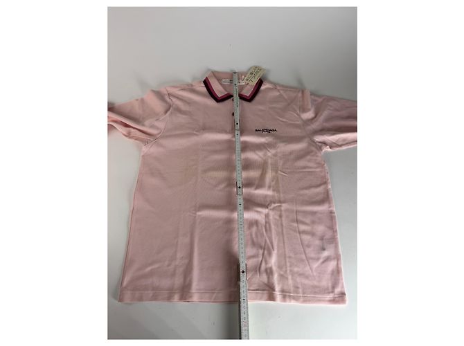 Pull vintage Balenciaga M rose avec étiquette - vue 12