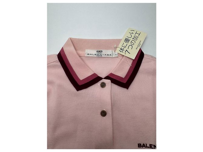 Pull vintage Balenciaga M rose avec étiquette - vue 7